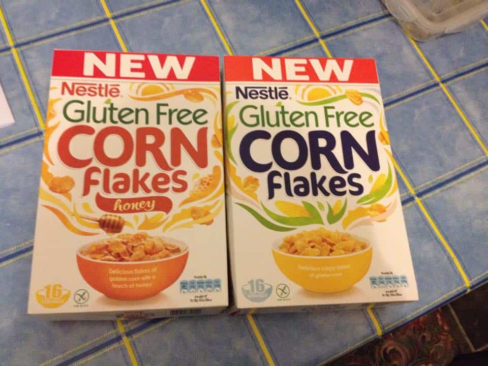 Gluten free cereals from Nestle.