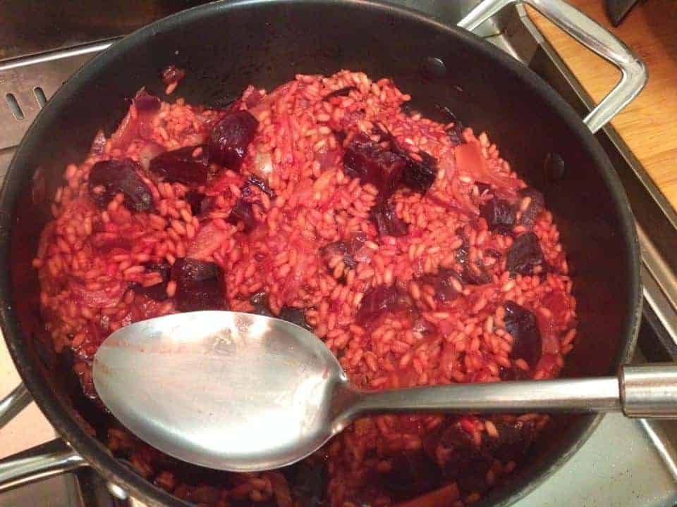 Gorgeous pink risotto! Happiness in a pan :)