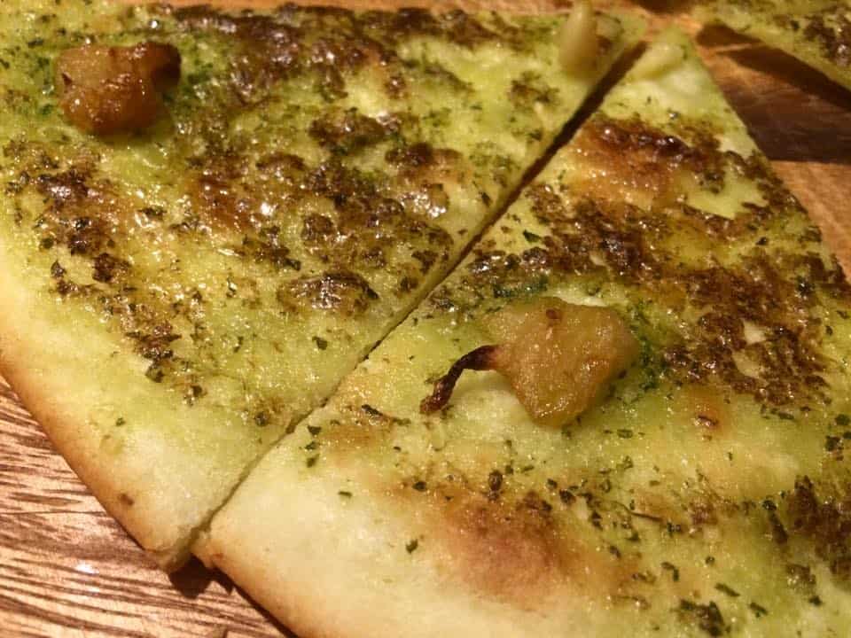 Delicious gluten free garlic pizza bread!