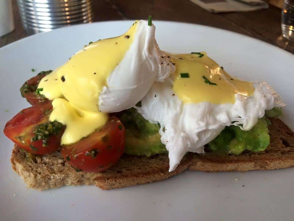 My 'skinny benedict' at The Good Life Eatery.