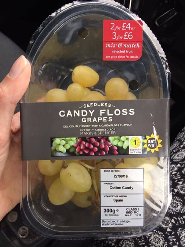 candyfloss grapes marks and spencer gluten free