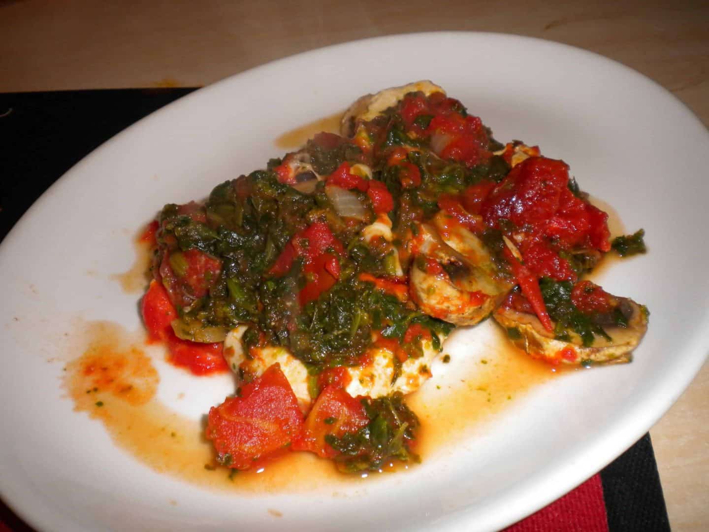 Tomato and Spinach Chicken Bake