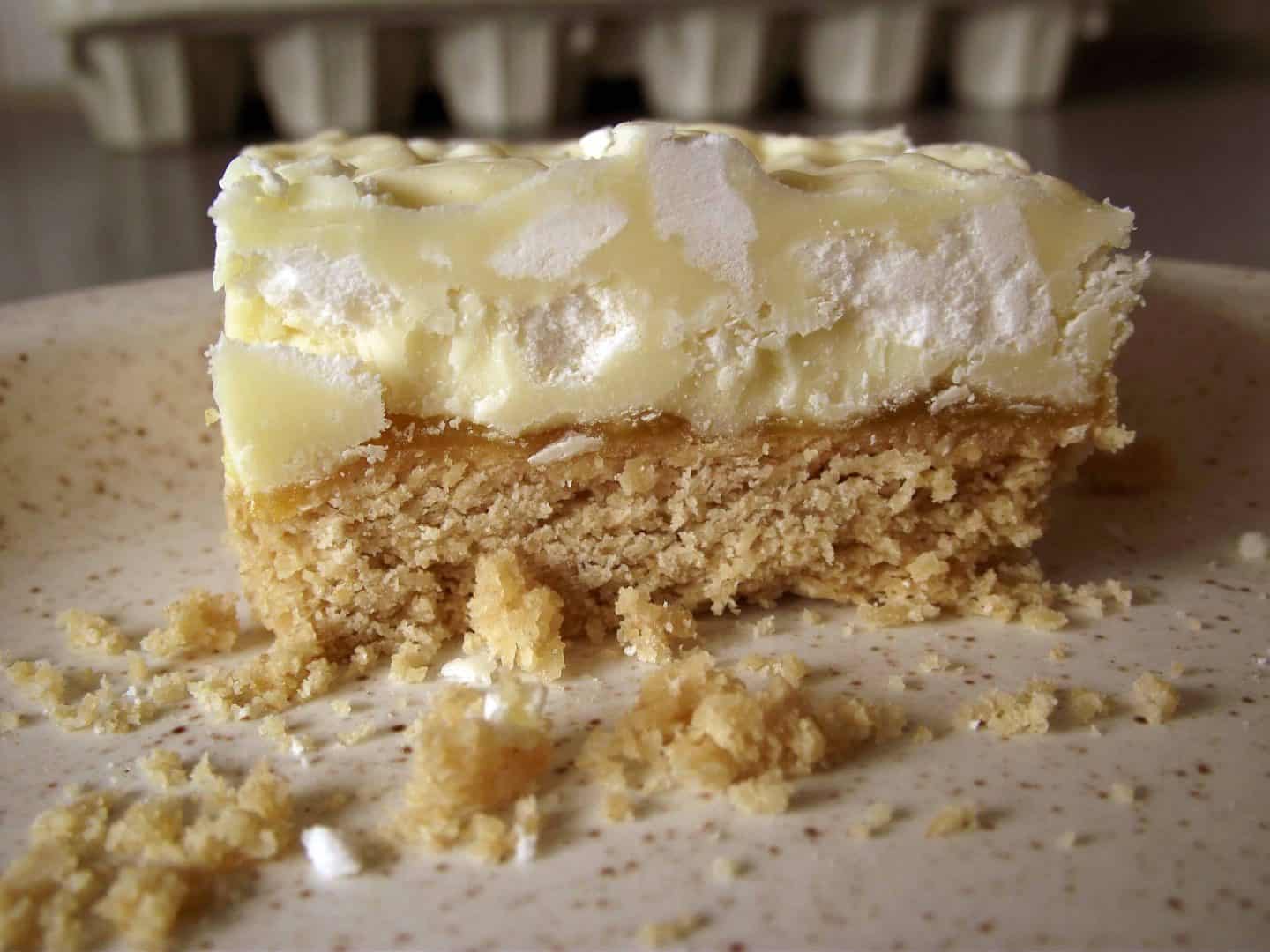 A tangy treat: gluten free lemon meringue shortbread