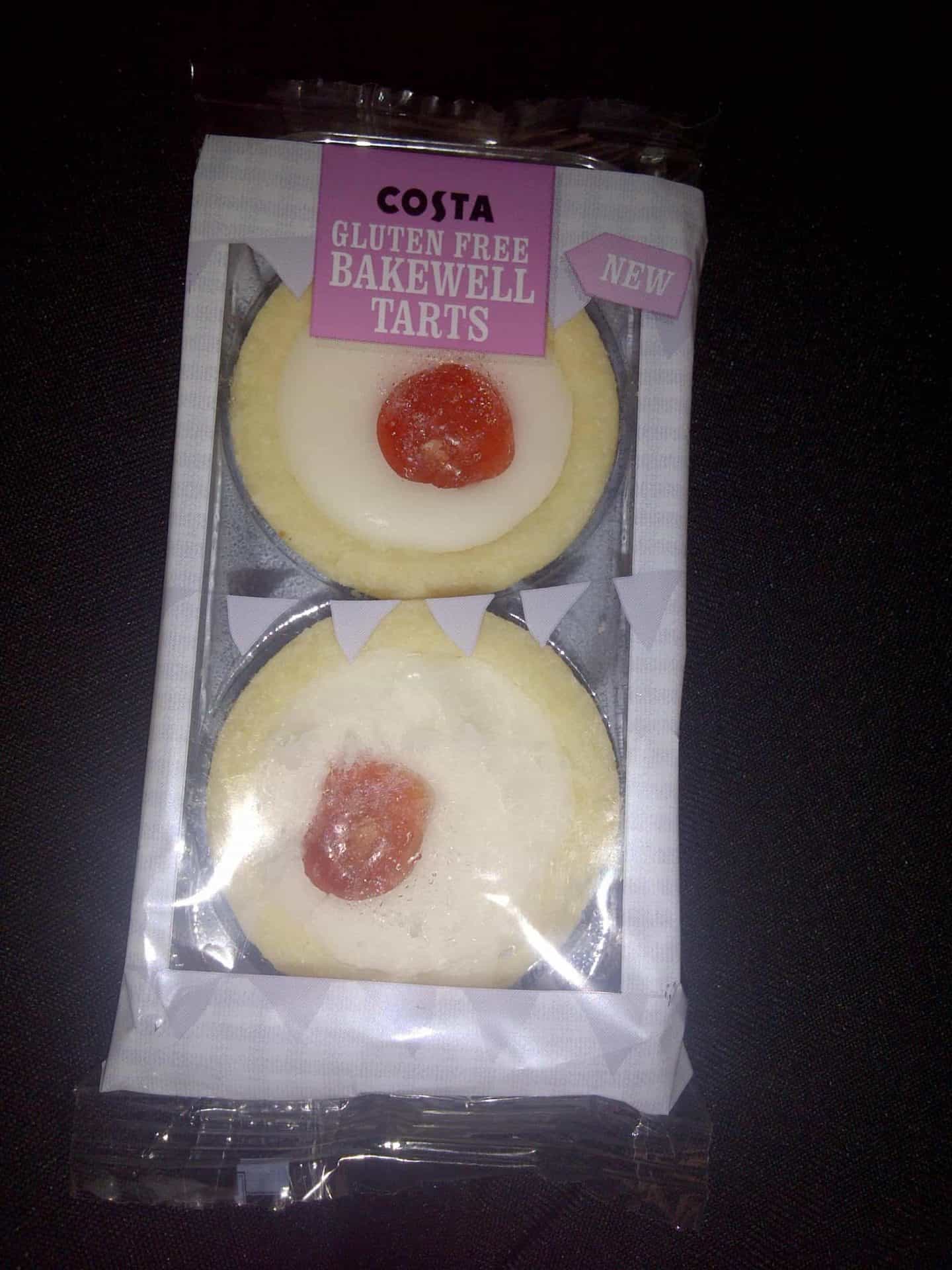 Gluten free cherry bakewells at Costa Coffee