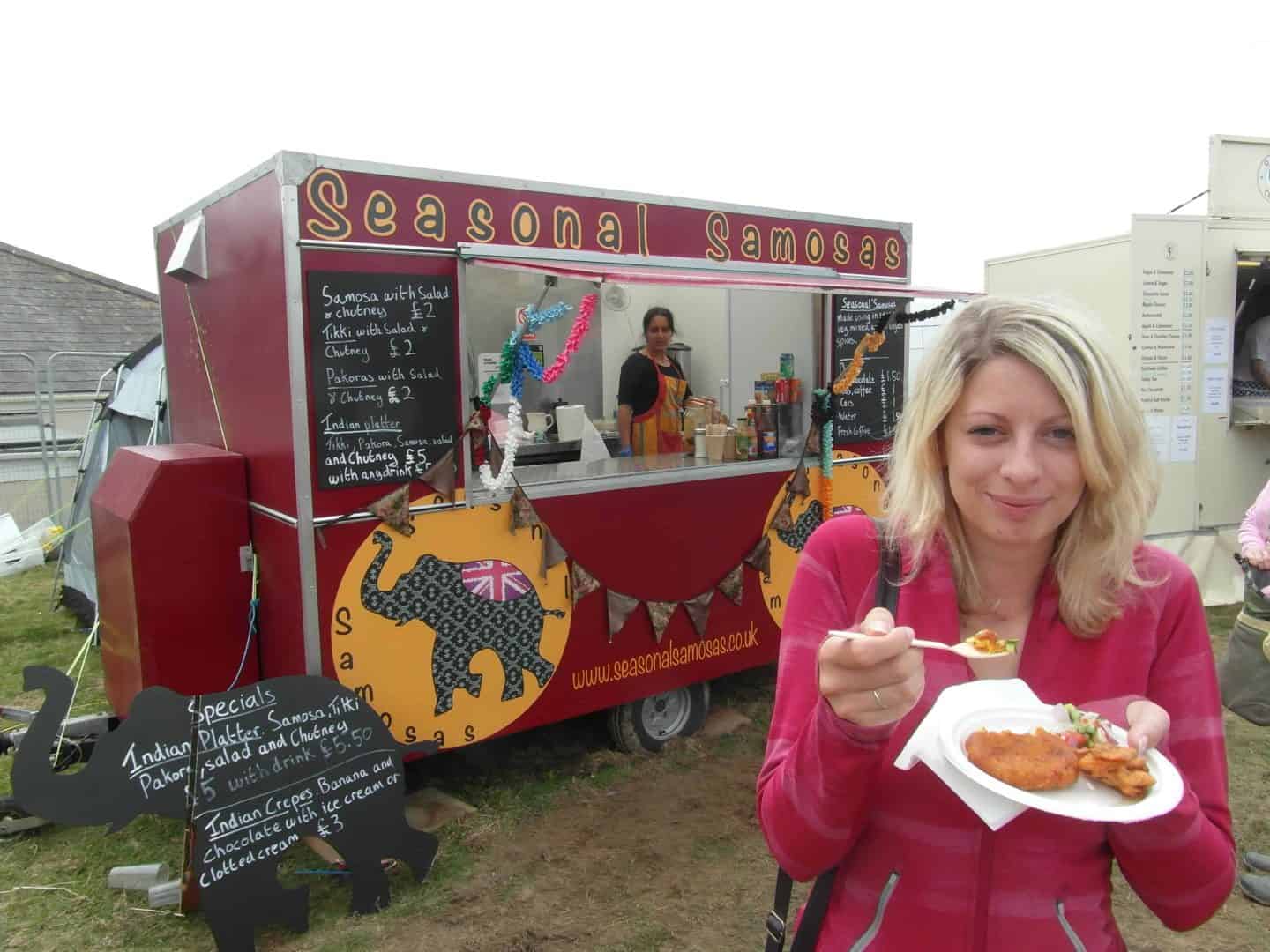 Gluten free pakoras and tikkis at Oceanfest – perfect festival food!