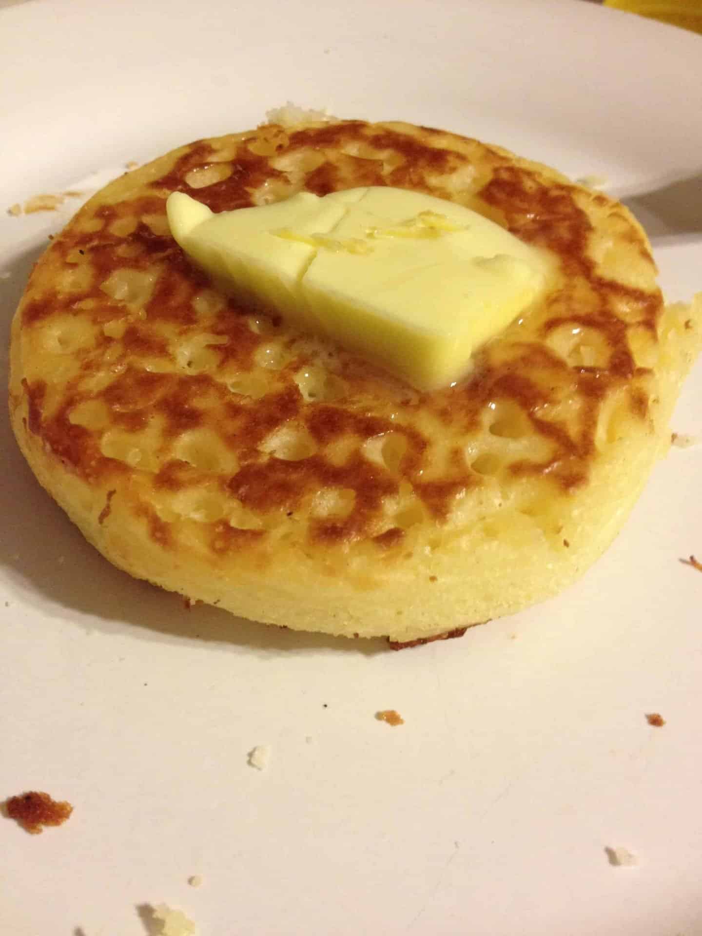 Gluten free, wheat free and dairy free crumpets from Genius