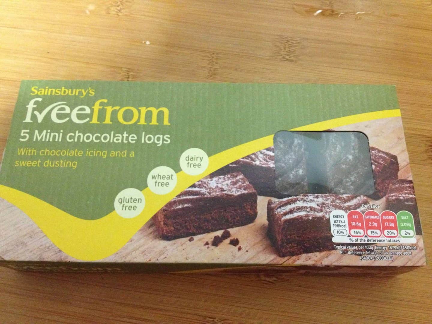 Gluten free Christmas – mini yule logs from Sainsbury’s