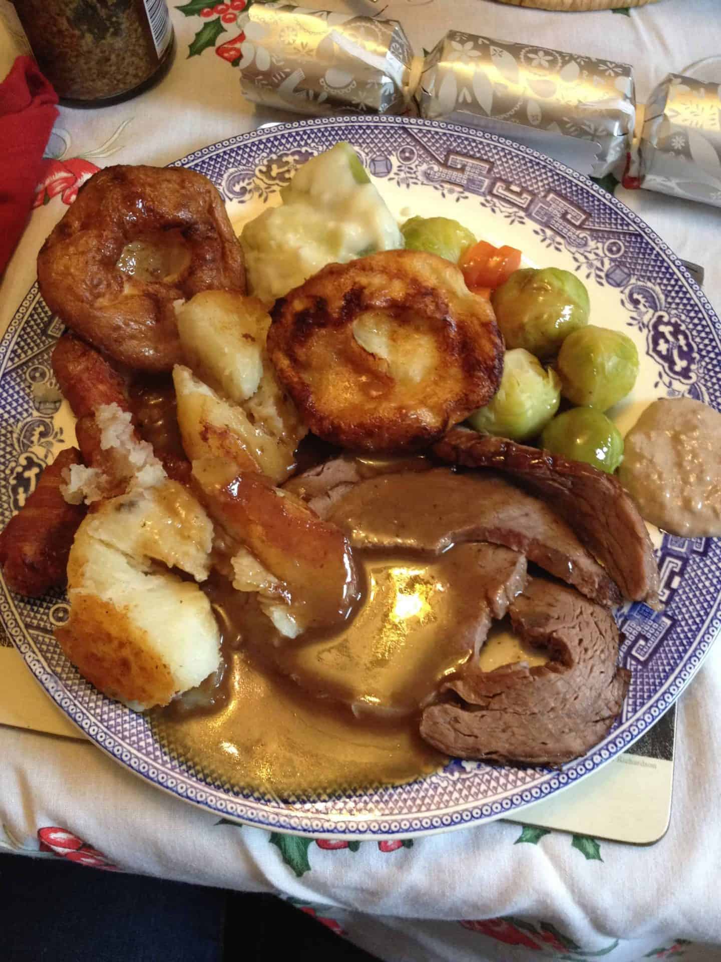 My gluten free Christmas dinner looked like….