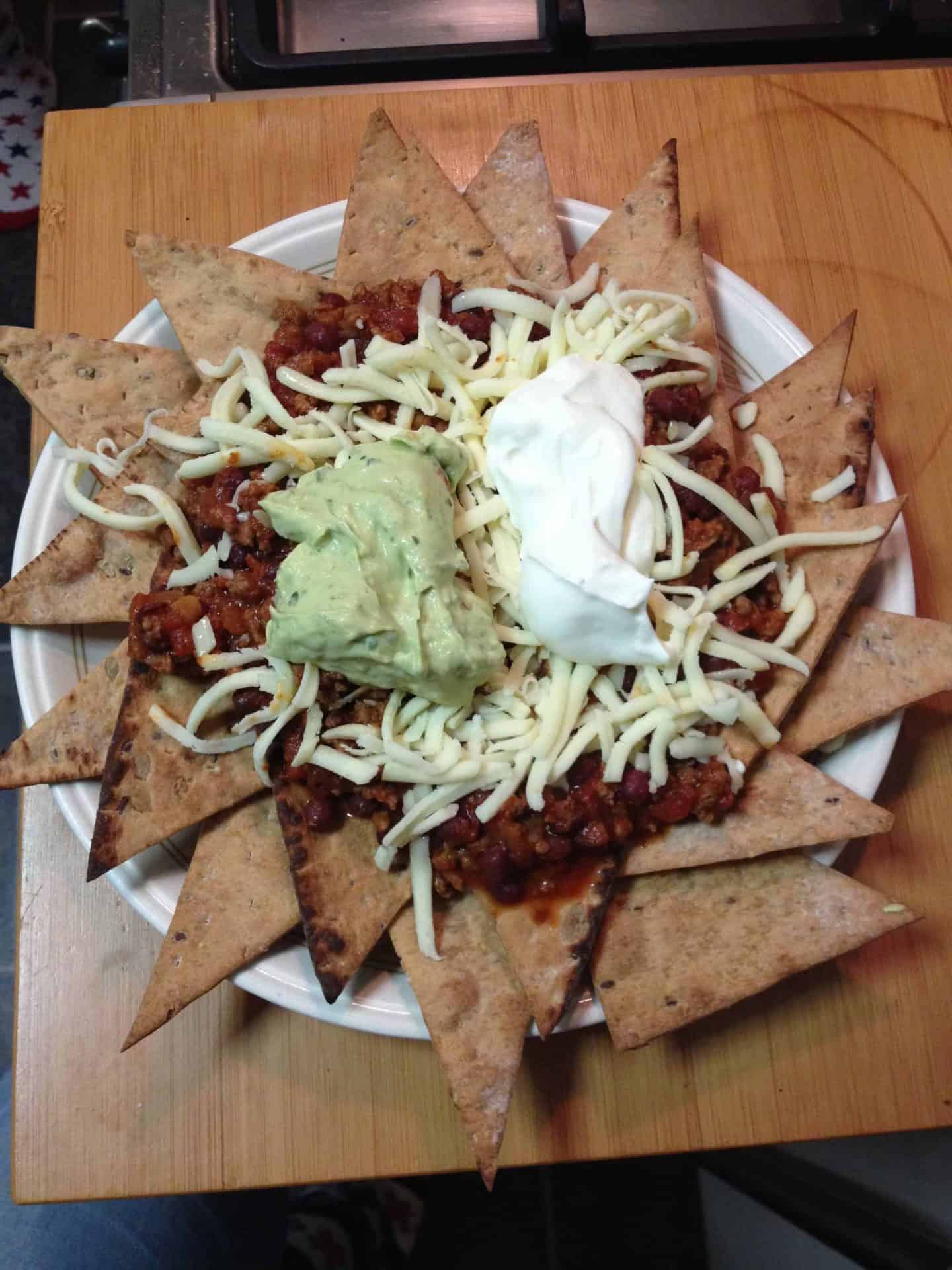 Home made gluten free nachos for belated ‘Superbowl Sunday’