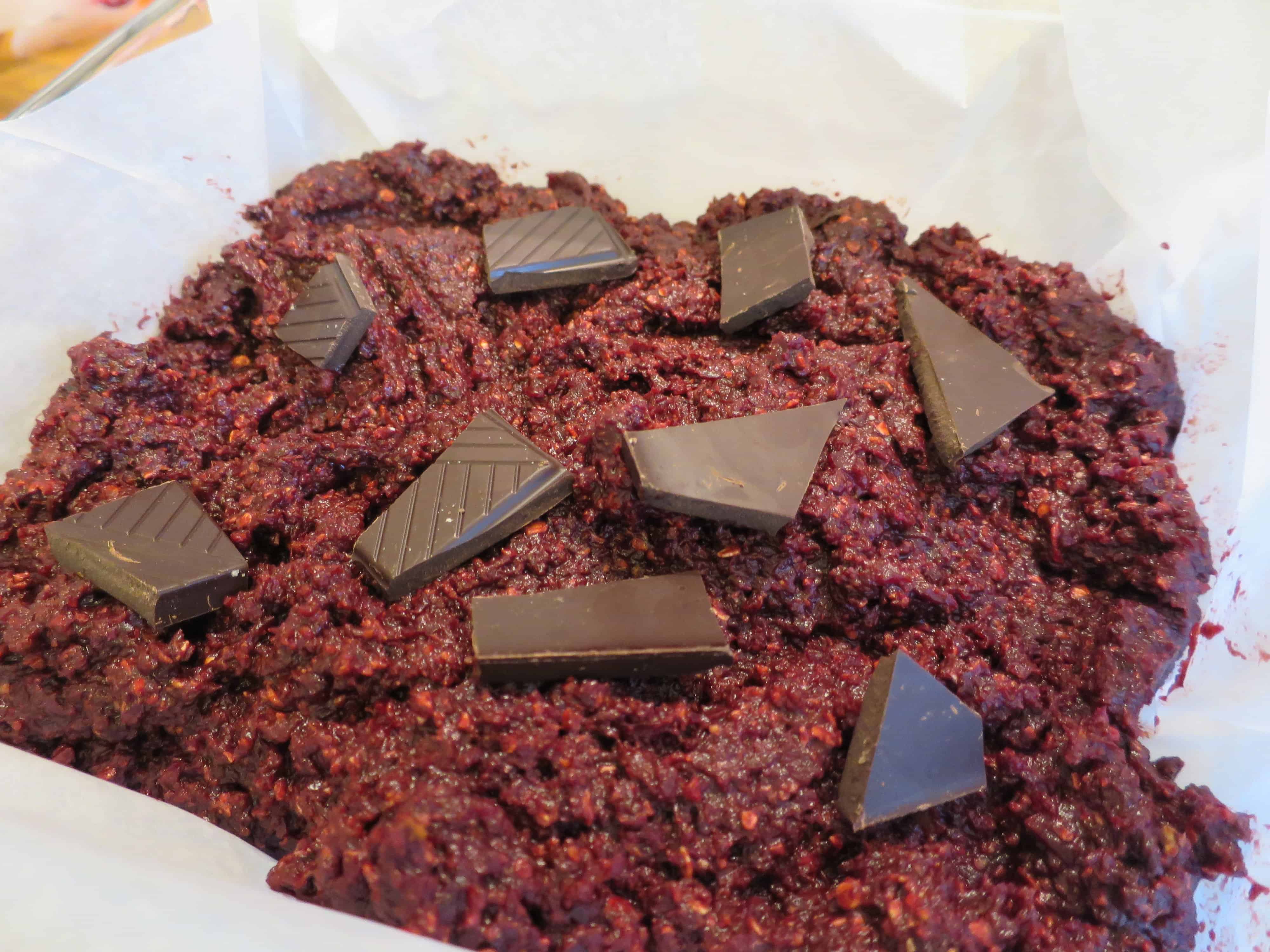 Gorgeous, purple yumminess ready to go in the oven! Picture by Lauren at https://laurenwelland.wordpress.com/