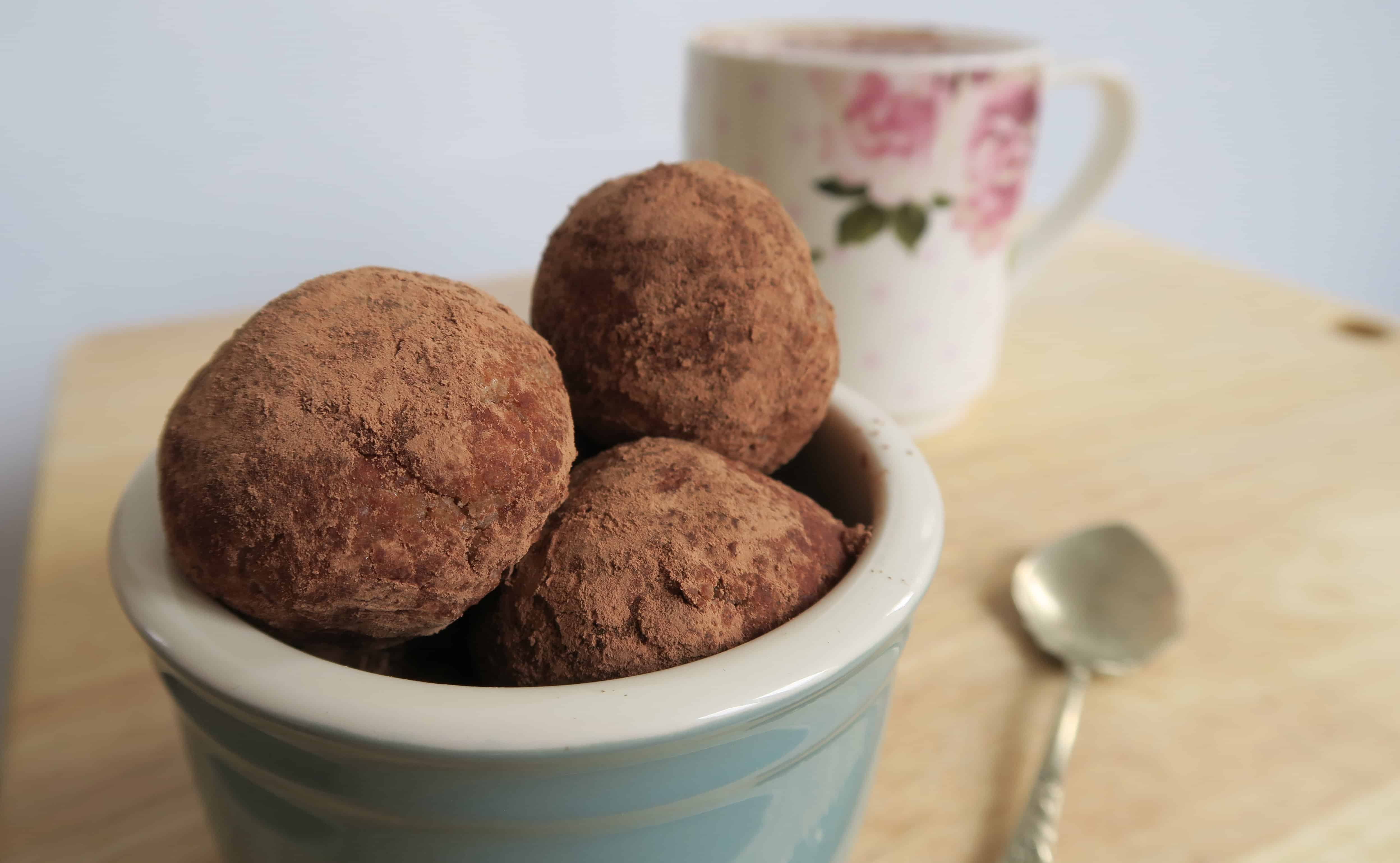 These peanut butter protein balls are perfect with a coffee pre-workout.