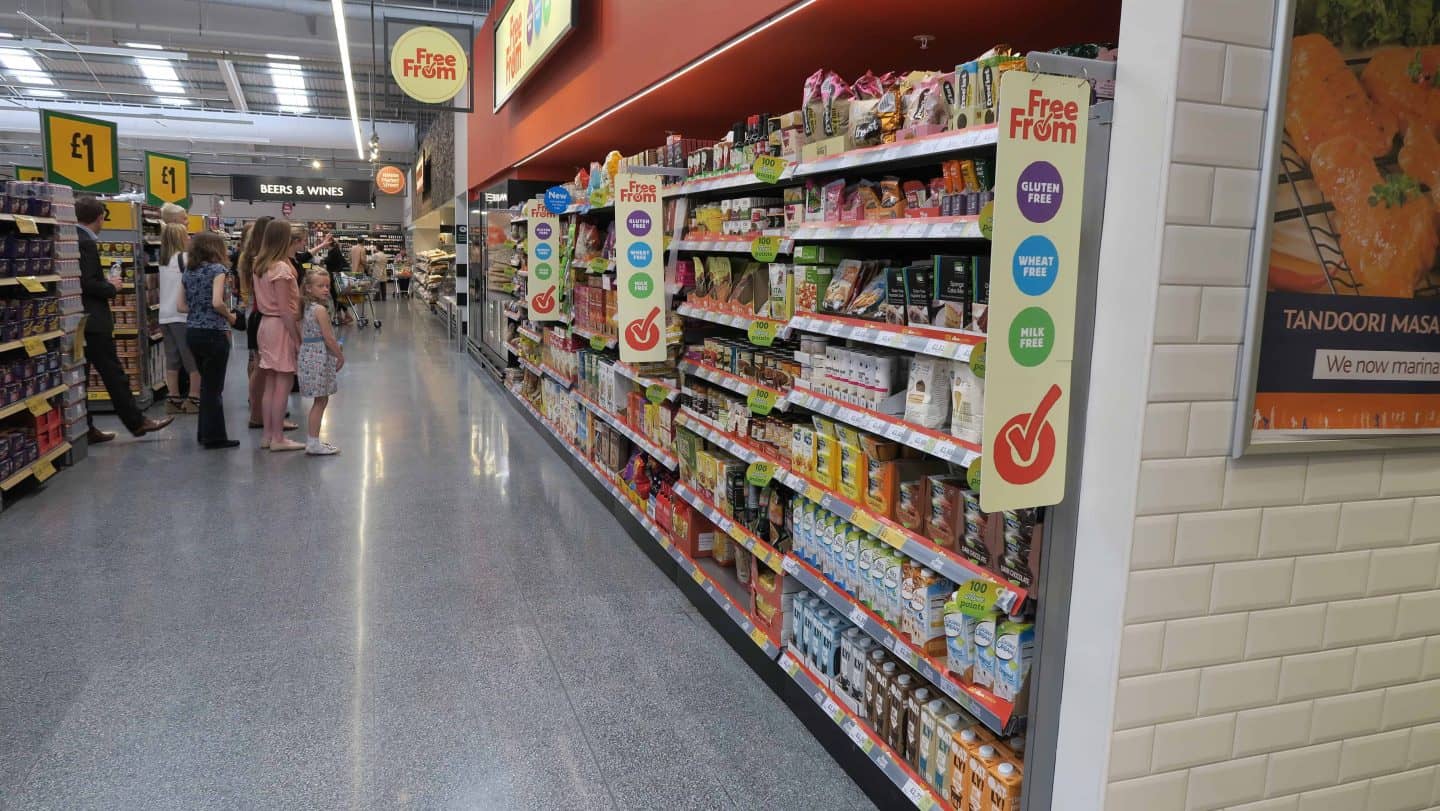 New concept for the Free From aisle at Morrisons