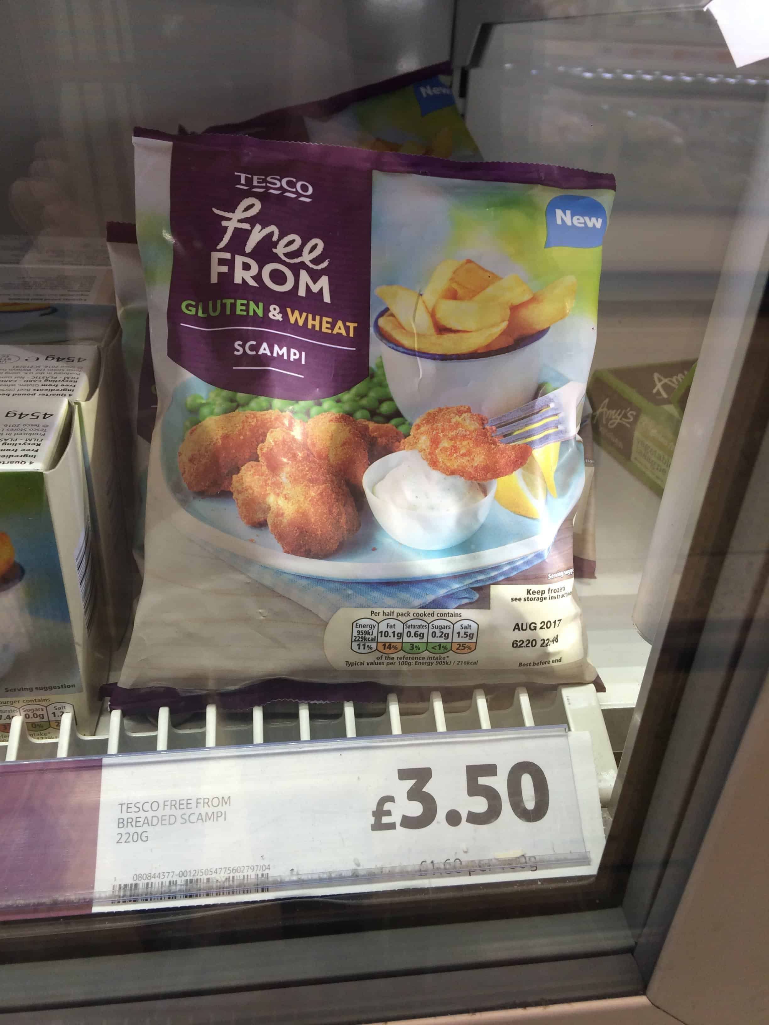 tesco free from scampi