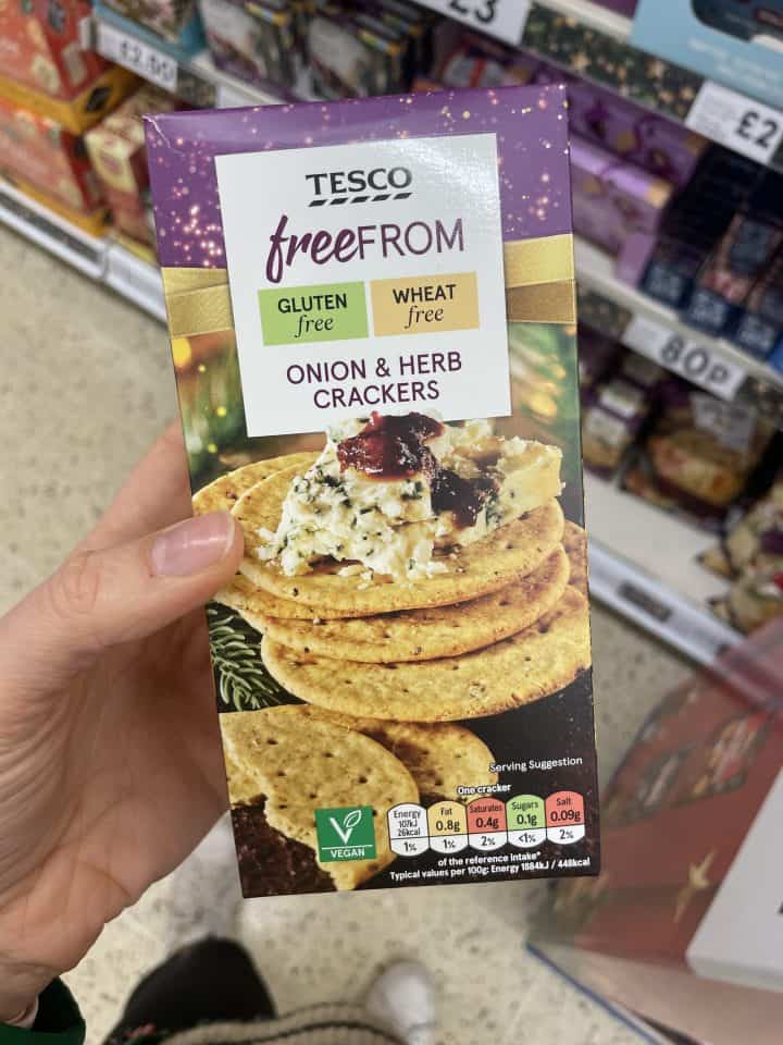 Gluten and dairy free Christmas food in Tesco (updated for 2022)