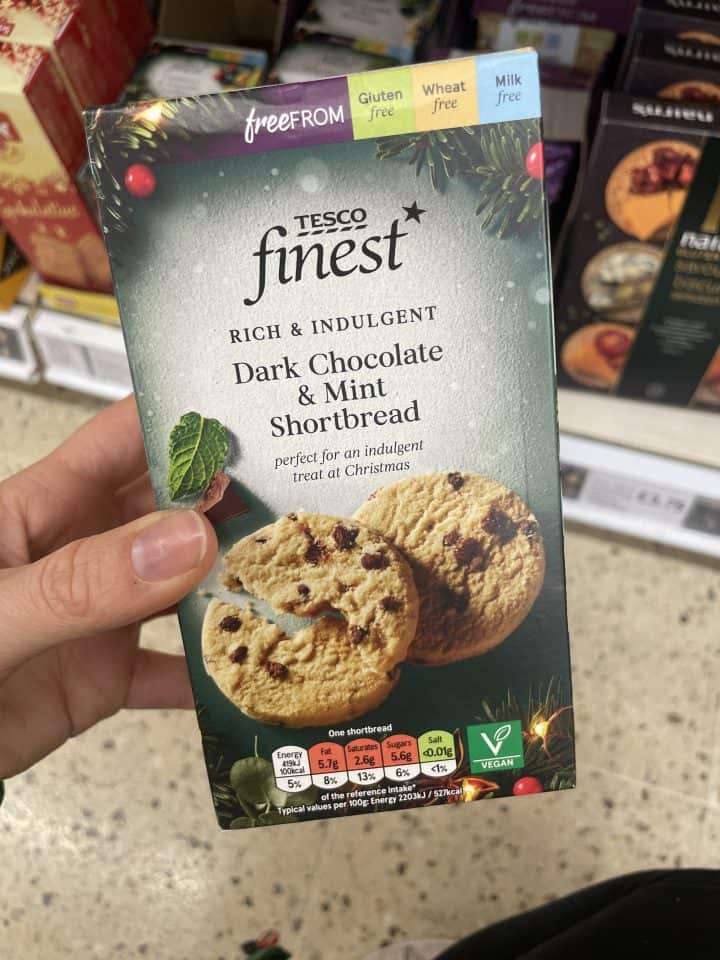 Gluten and dairy free Christmas food in Tesco (updated for 2022)