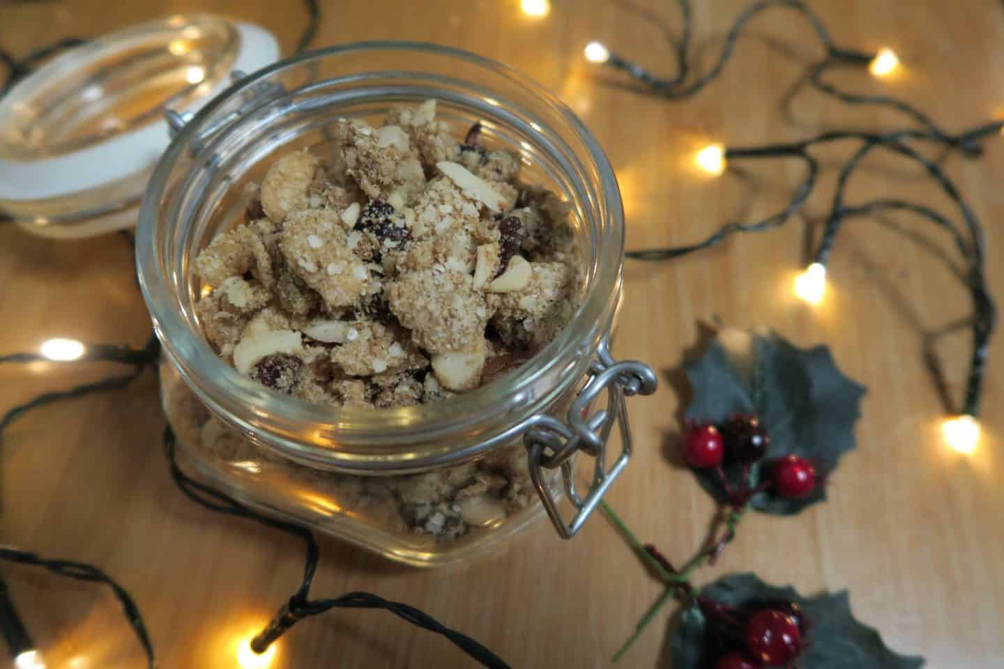 Gluten free, grain free, oat free spicy winter granola