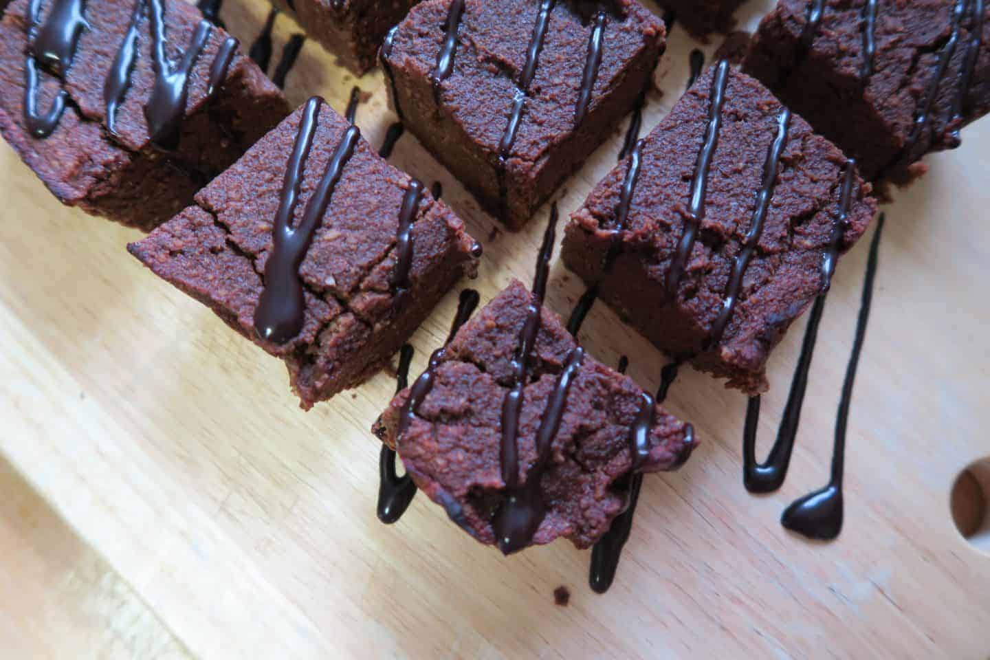 gluten free protein pumpkin brownies
