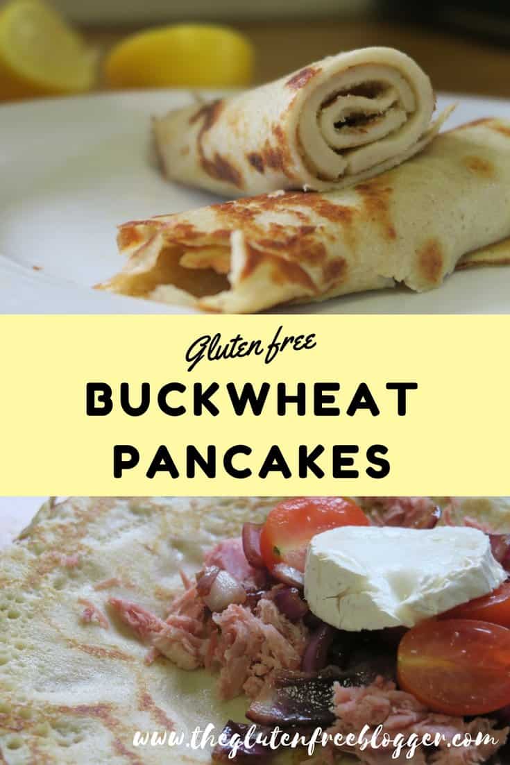 Gluten free buckwheat pancakes recipe - www.theglutenfreeblogger.com