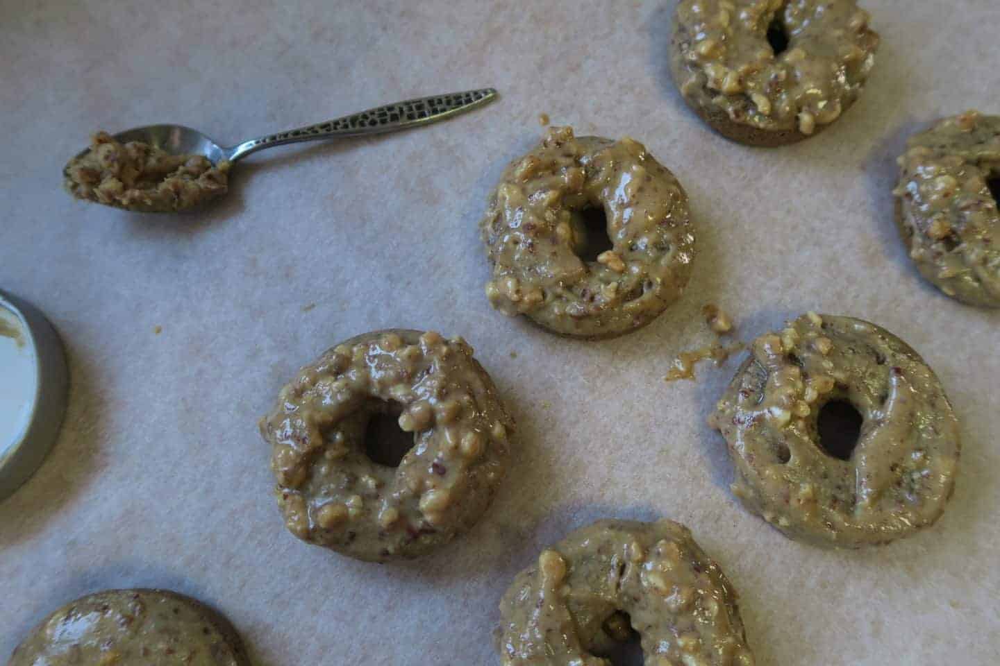 Maple peanut glazed baked doughnuts – gluten free, dairy free and vegan