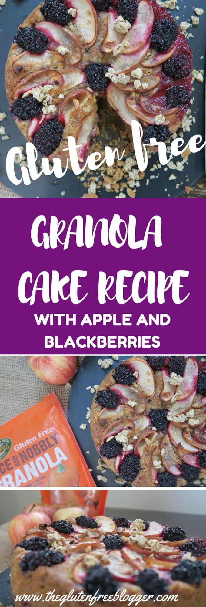 Gluten free granola cake recipe with apple and blackberries - autumn recipes - egg free - www.theglutenfreeblogger.com (1)