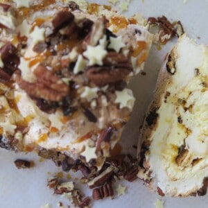 GLUTEN FREE TOFFEE AND PECAN ROULADE