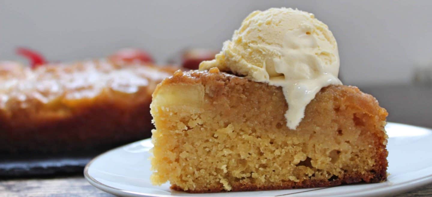 My gluten free sticky toffee apple upside down cake