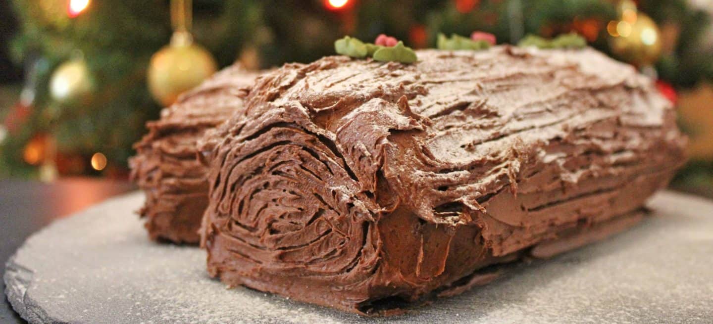 My classic gluten free chocolate yule log – the perfect festive centrepiece