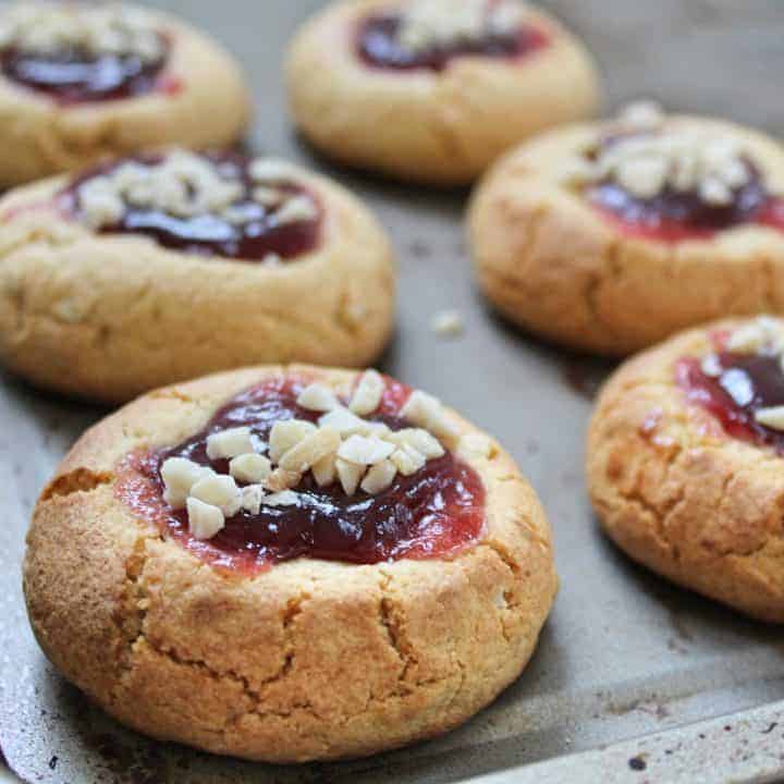 gluten free peanut butter and jelly cookies recipe