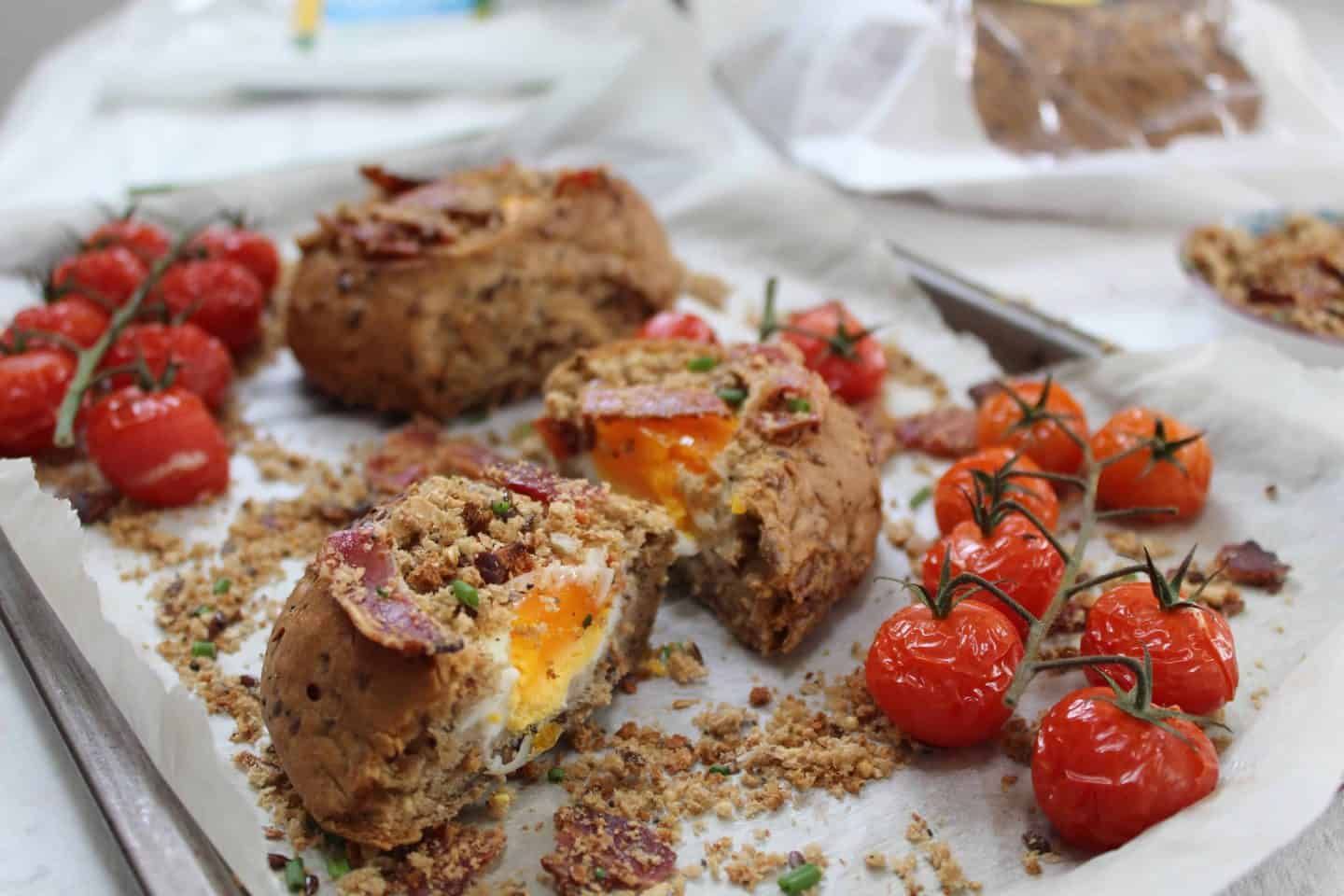 gluten free bread baskets with egg