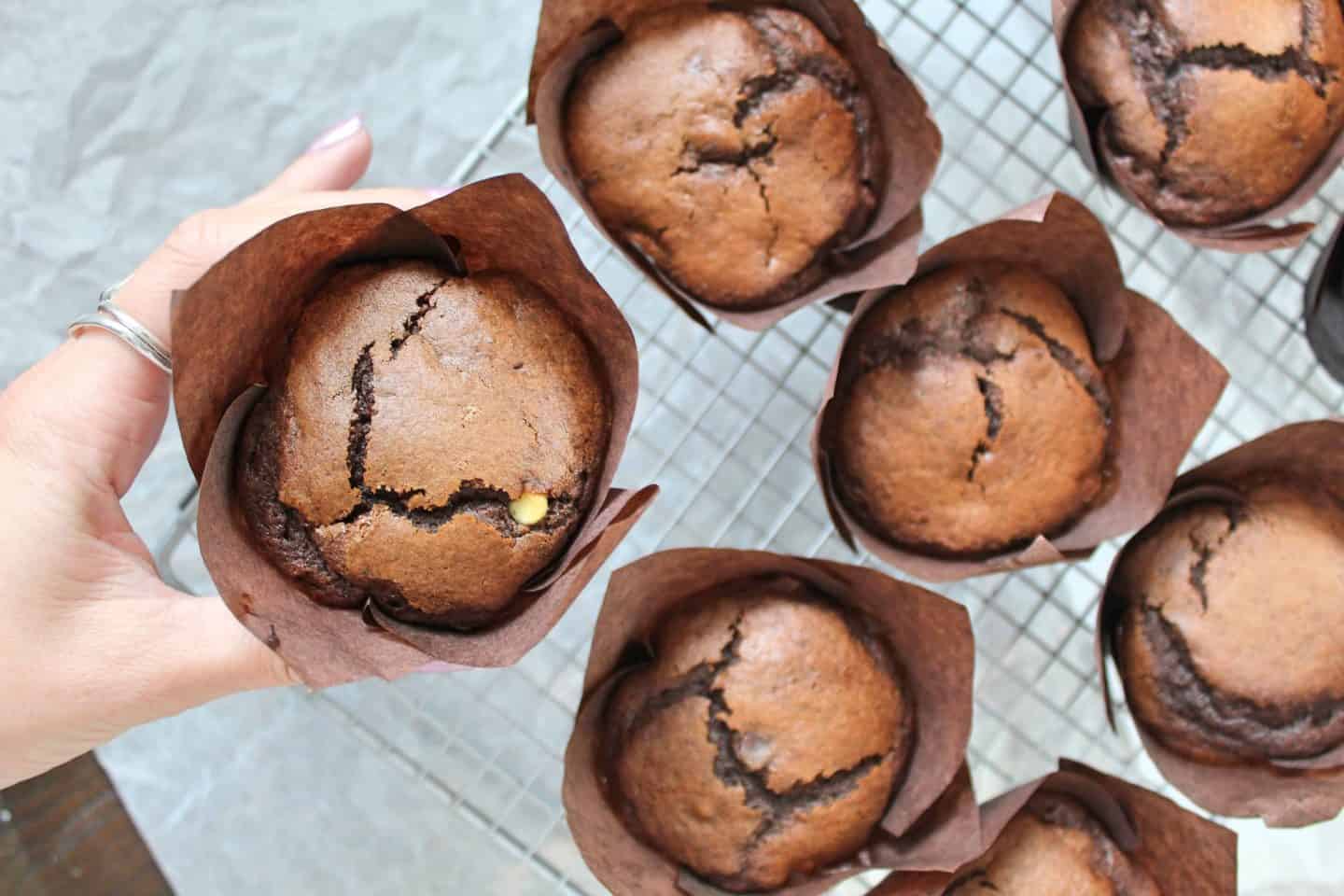 gluten free triple chocolate muffins recipe