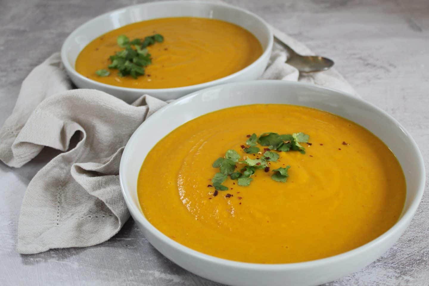 GLUTEN FREE CARROT AND GINGER SOUP DAIRY FREE VEGAN