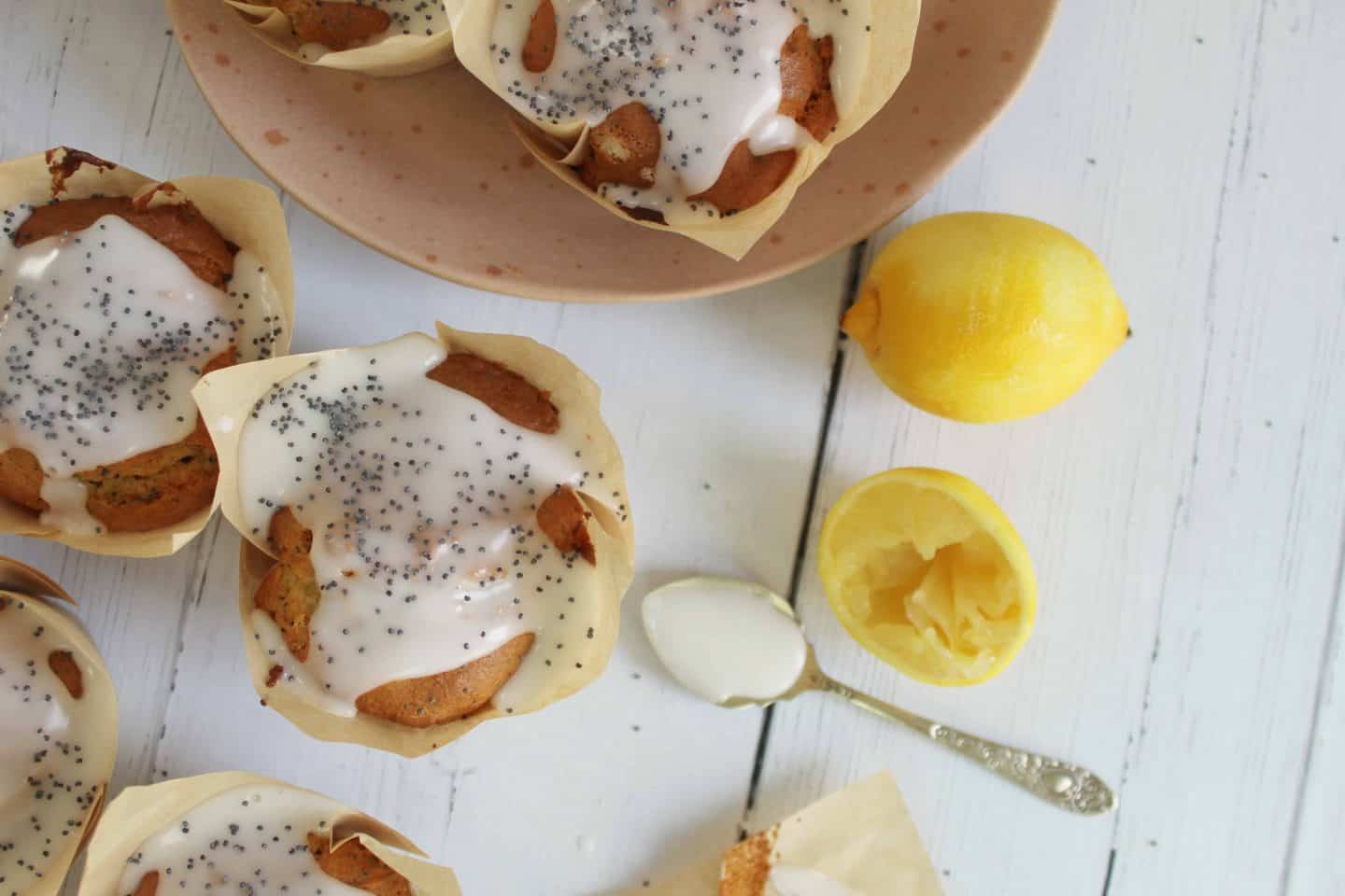 GLUTEN FREE LEMON AND POPPYSEED MUFFINS