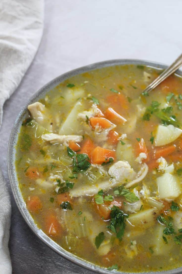 Gluten free roast chicken soup - The Gluten Free Blogger