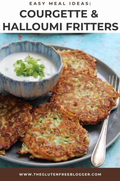 Courgette and Halloumi Fritters - The Gluten Free Blogger