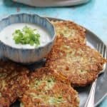 gluten free courgette and halloumi fritters recipe 2
