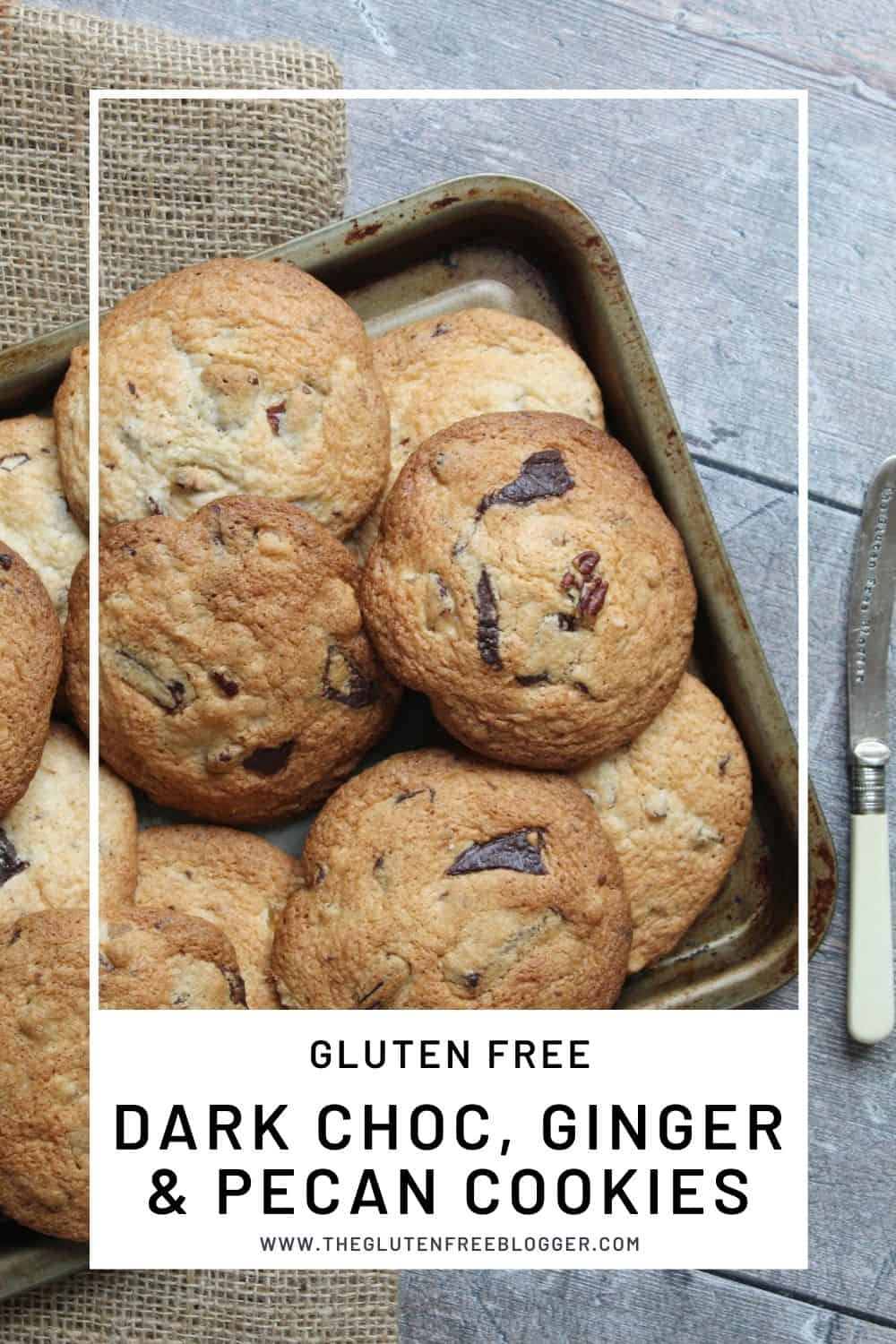 Gluten Free Cookies - Dark Chocolate, Ginger and Pecan Cookie Recipe