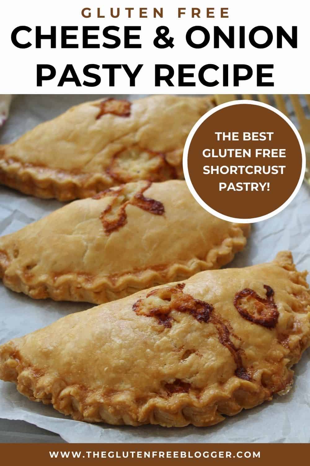 Gluten free cheese and onion pasty recipe