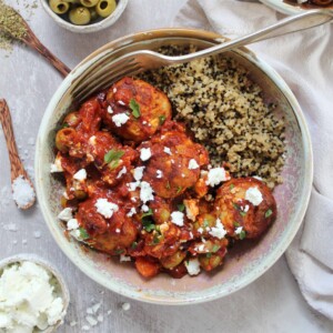 Greek Chicken Meatballs Recipe - The Gluten Free Blogger