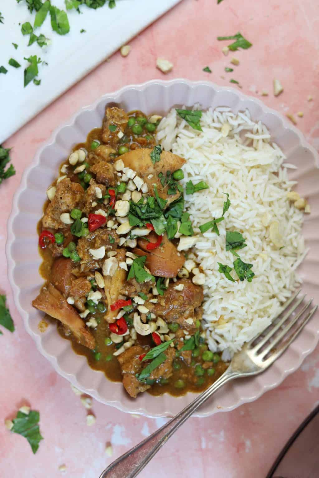 Slow Cooker Chicken Satay Curry Gluten Free, Dairy Free