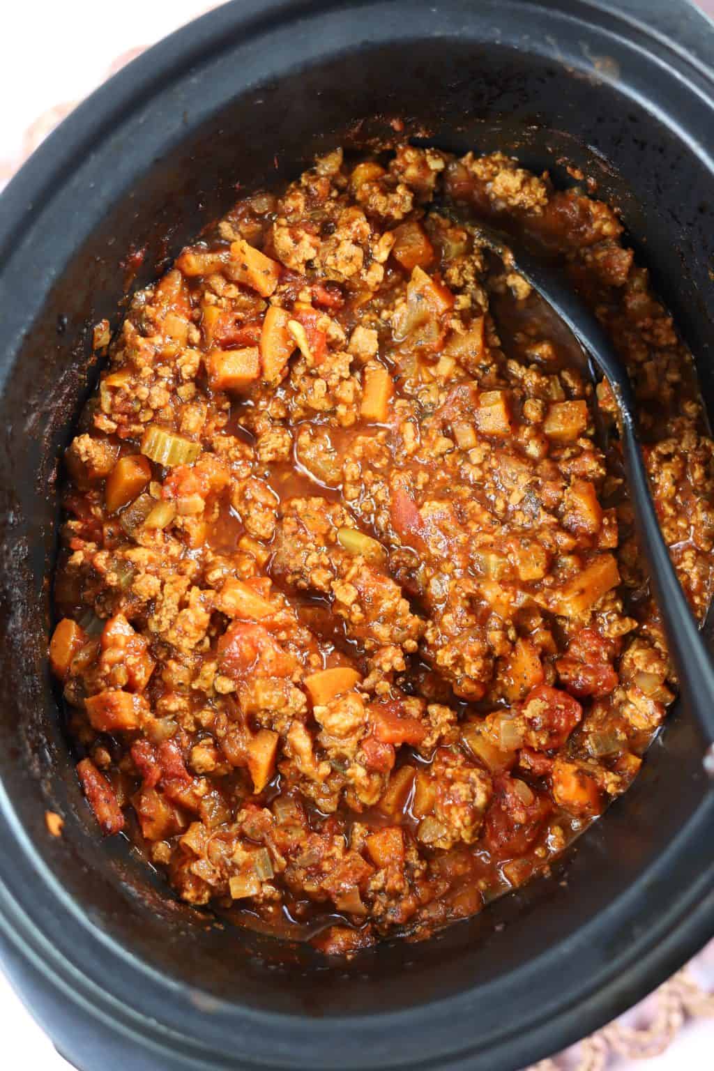 Slow Cooker Turkey Bolognese Recipe - The Gluten Free Blogger