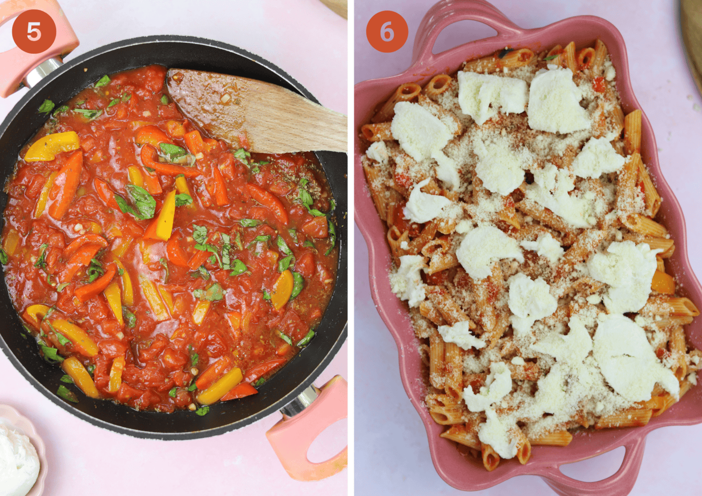 mix the cooked gluten free pasta into the sauce then bake with cheese on top.