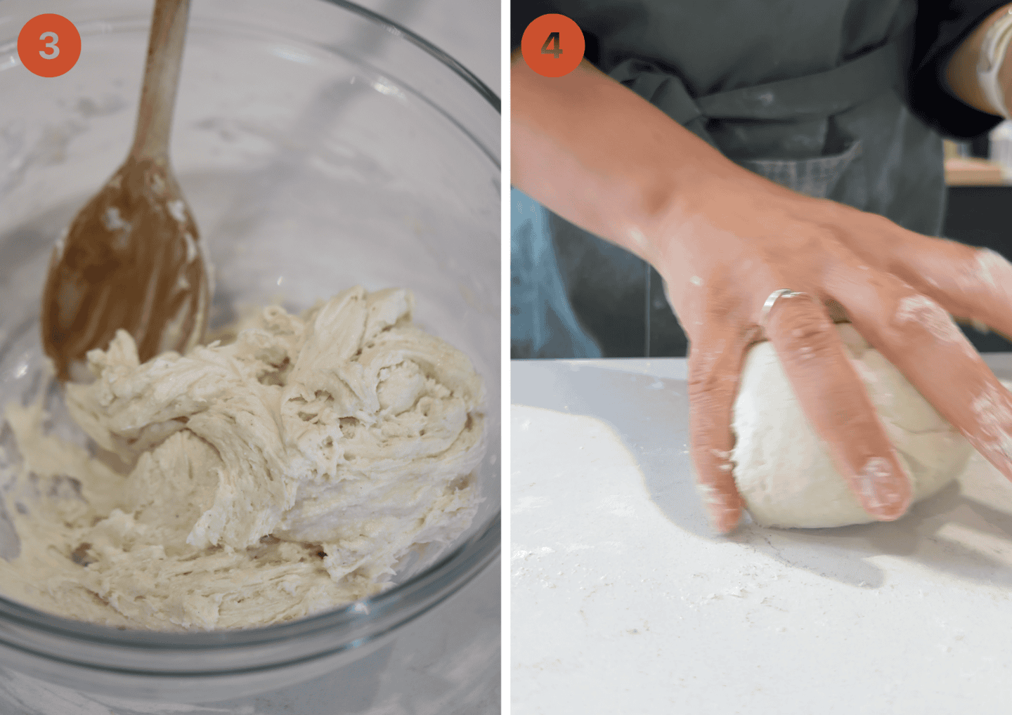 The caputo gluten free pizza dough coming together.