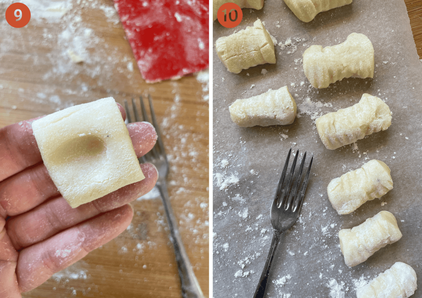 How to shape gluten free gnocchi.