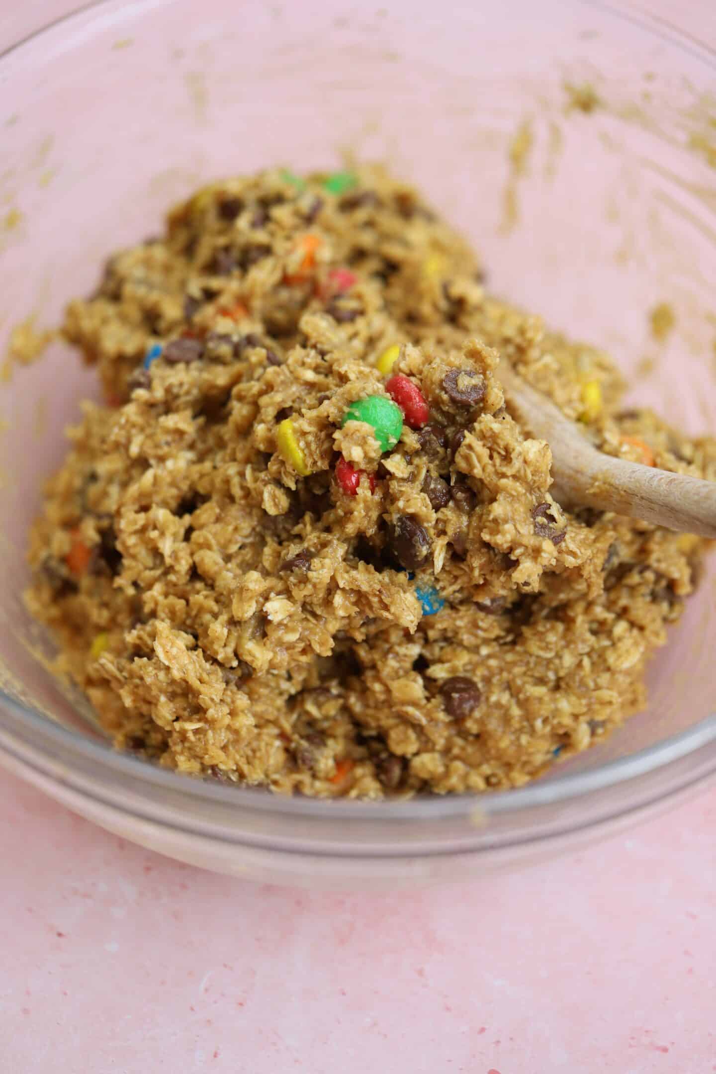 The Monster Cookies dough.