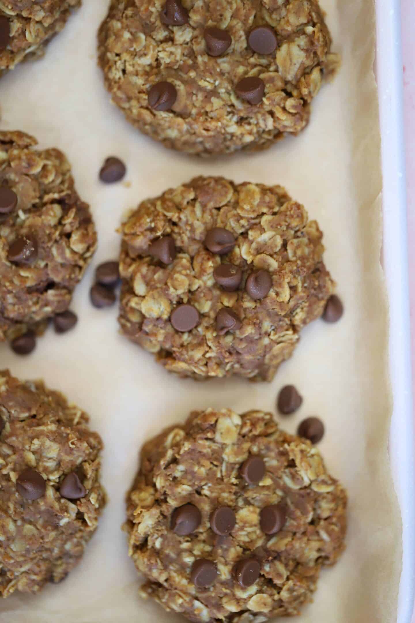 A tray of No Bake Cookies.