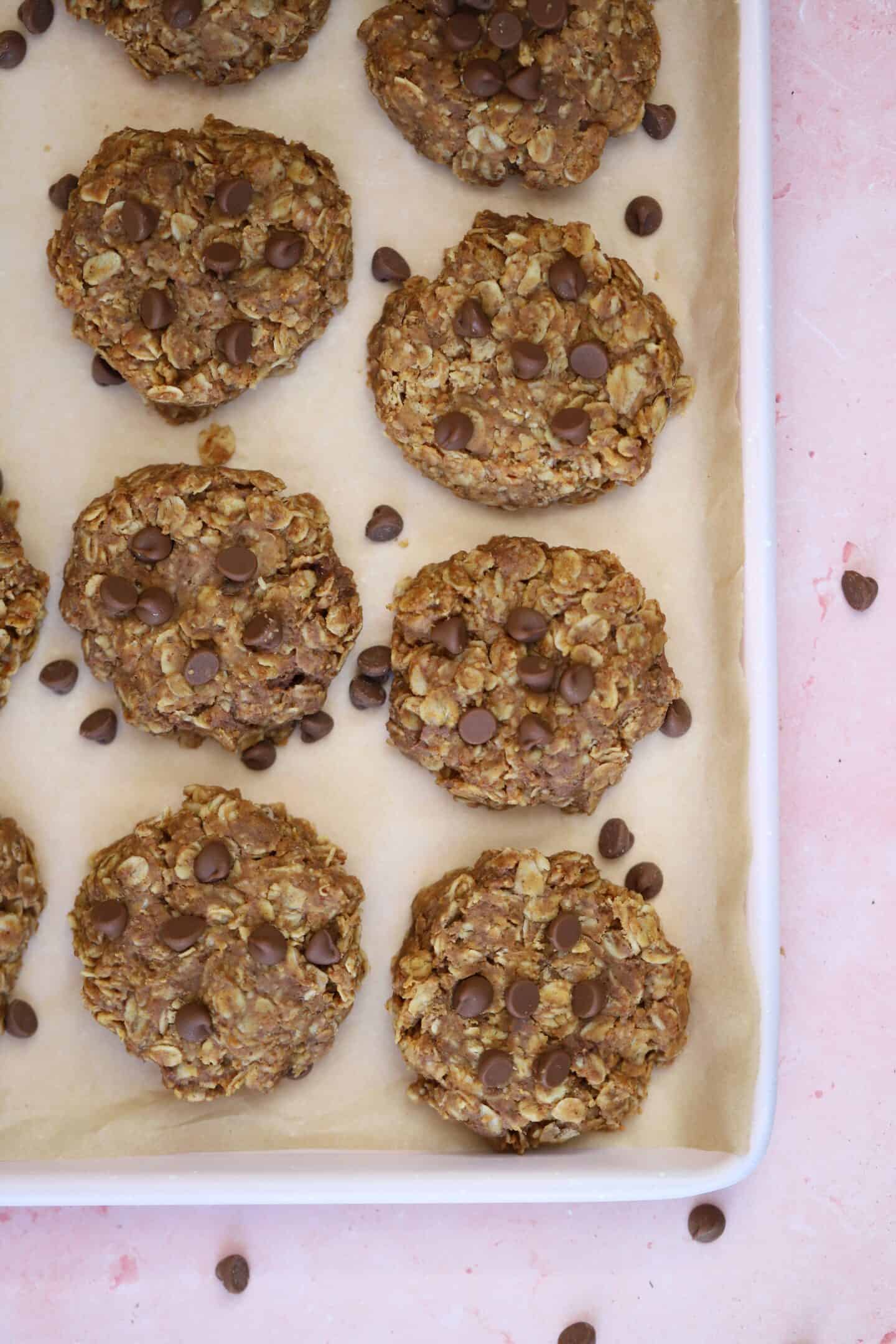 A tray of No Bake Cookies.